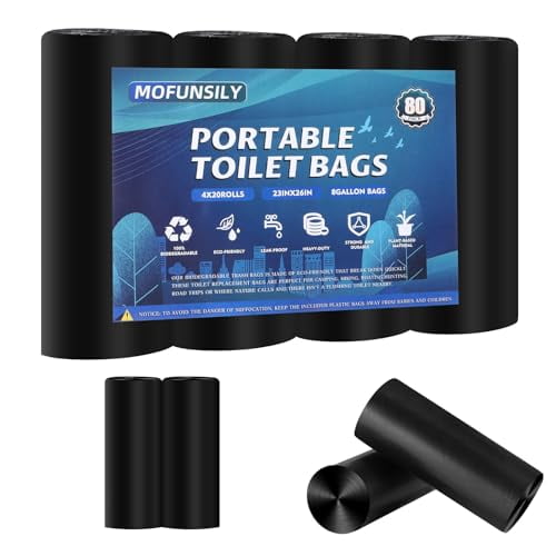 Best 22 or 44 pieces biodegradable camping toilet bags