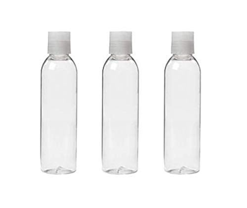 Best 6 Oz Clear Dispensing Bottles With Natural Flip Up Disc Caps