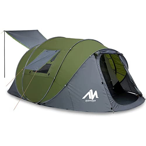 Best Ayamaya 6 Person Tent + Queen Air Mattress- for Camping