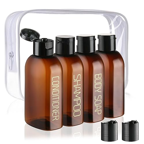 Best Cosywell Travel Bottles for Toiletries 4Pcs 3.4Oz Travel Shampoo Bottles