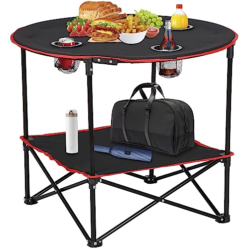 Best Cruise Tech Portable Folding Camping Picnic Trestle Beer Table