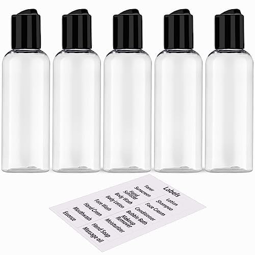 Best Dnsen 5 Pack 3.4 Oz Travel Bottles for Toiletries