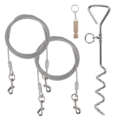 Best Dog Tie-Outs, Dog Stake for Camping Heavy Duty Dog