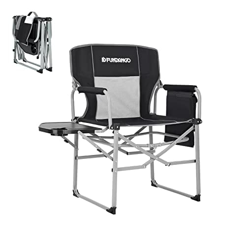 Best FUNDANGO Camping Directors Chair with Side Table