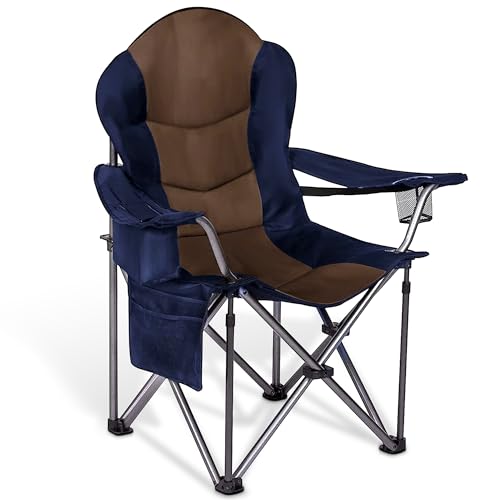 Best Greterst Camping Chair Oversized Padded Folding Arm Chairs