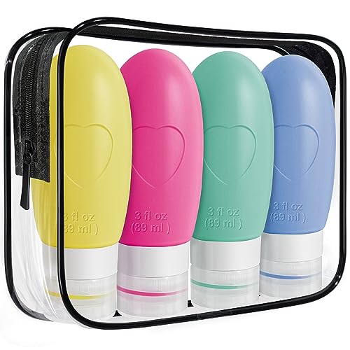 Best Hestia Goods [Leak Proof] Silicone Travel Bottles for Toiletries