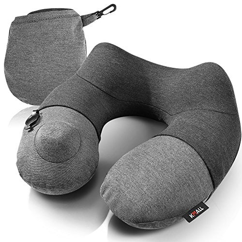 Best Inflatable Travel Pillow 11.8 × 19.6 -Inch Travel Neck Pillow