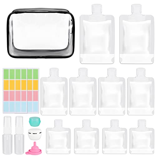 Best NAICHA Travel Pouches 16 PCS Refillable Travel Pouch for Toiletries