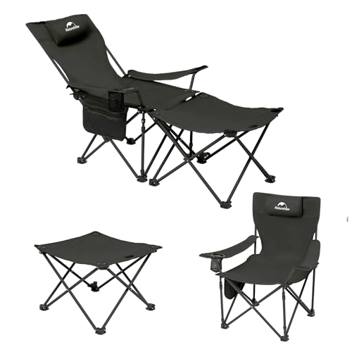 Best Naturehike 3-In-1 Camping Club Chair Deck Chair