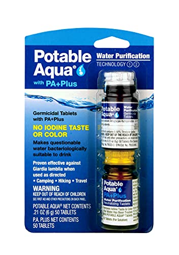 Best Potable Aqua Water Purification Tablets for Camping