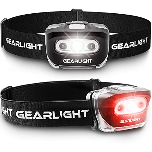 Best SGearLight 2Pack LED Headlamp For Camping Adjustable Headband