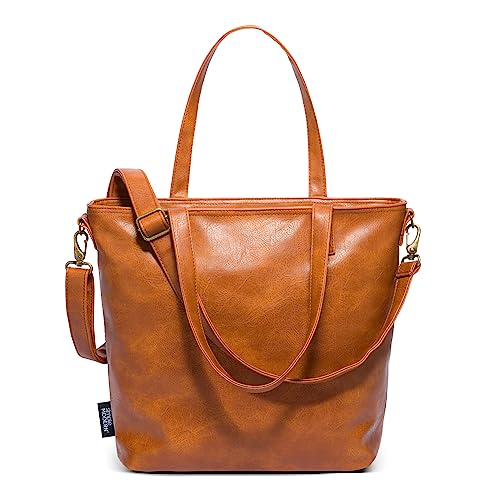 Best Simple Modern Vegan Leather Tote For-Travel