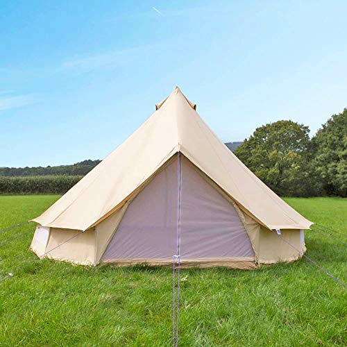 Best S'More Canvas Family Camping Tent And Weather Resistant Bell