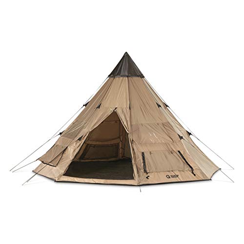 Best Top Guide Gear Camping Teepee Tent for Adults 18' X 18'