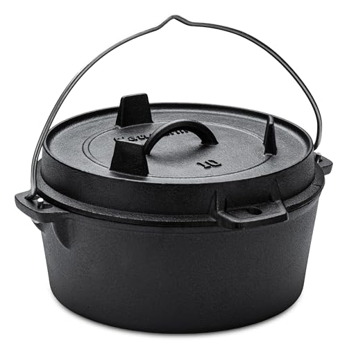 Best Top Naturehike Camping Dutch Oven with Metal Handle Black