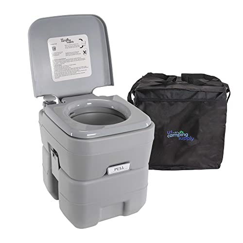 Best U.S. Camping Supply Portable Toilet with Carry Bag