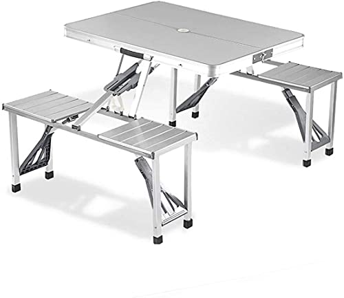 Best Wgwioo Folding Picnic Table With 4 Stools For Camping