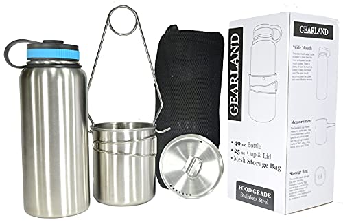 Best Gearland Canteen For Camping Cup And Lid for Bug Out Bag