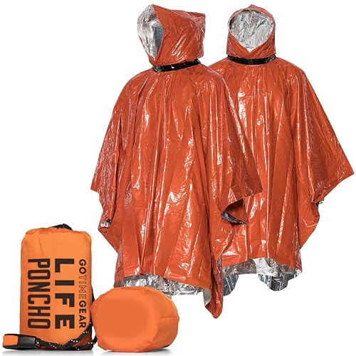 Best Go Time Gear Emergency Survival Life Poncho Use in Camping