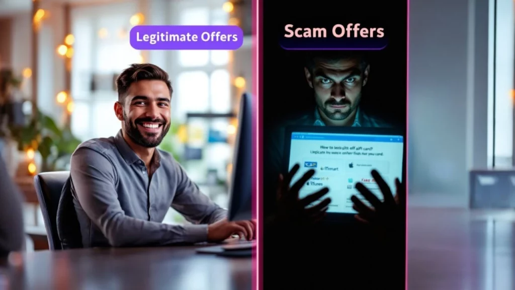 Free Amazon, Walmart, iTunes Gift Cards: Legitimate vs. Scam Offers—How to Tell
